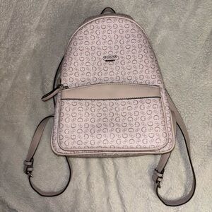 Guess Light Pink Patterned Mini Backpack